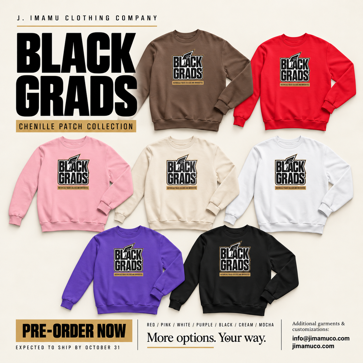 Black Grads Sweatshirts Pre-Order
