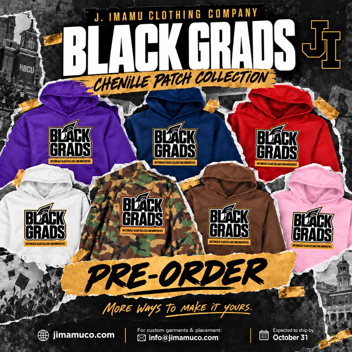 BLACK GRAD CUSTOM PRE ORDER